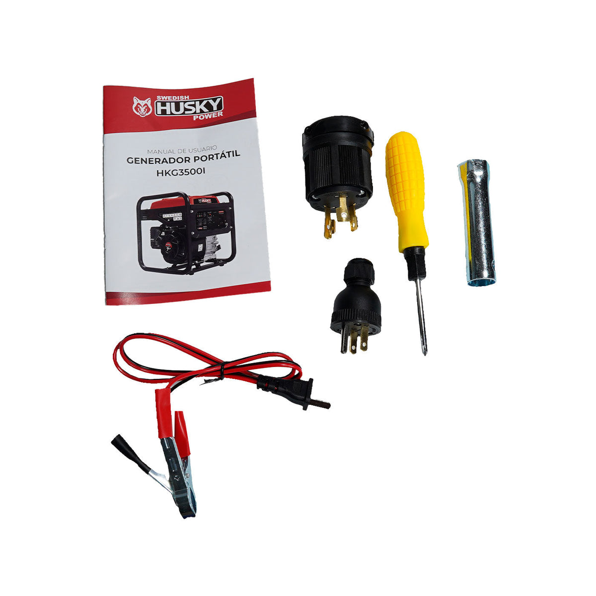 Generador Inverter Swedish Husky Power Portatil A Gasolina 3.5 Kw 7Hp - HKG3500I
