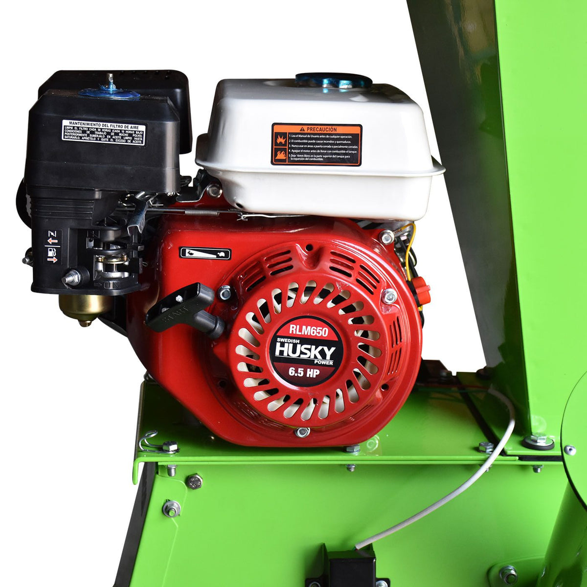 Biotrituradora Husky Power HKBIO200-HK65 con motor 6.5 HP, detalle del motor.