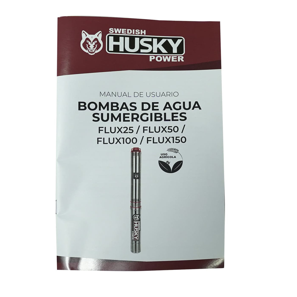 Bomba sumergible Husky Power FLUX50 de 1/2 HP, manual de usuario.
