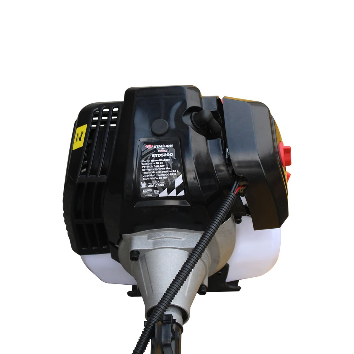 Desmalezadora Stallion STD5200, detalle posterior del motor.