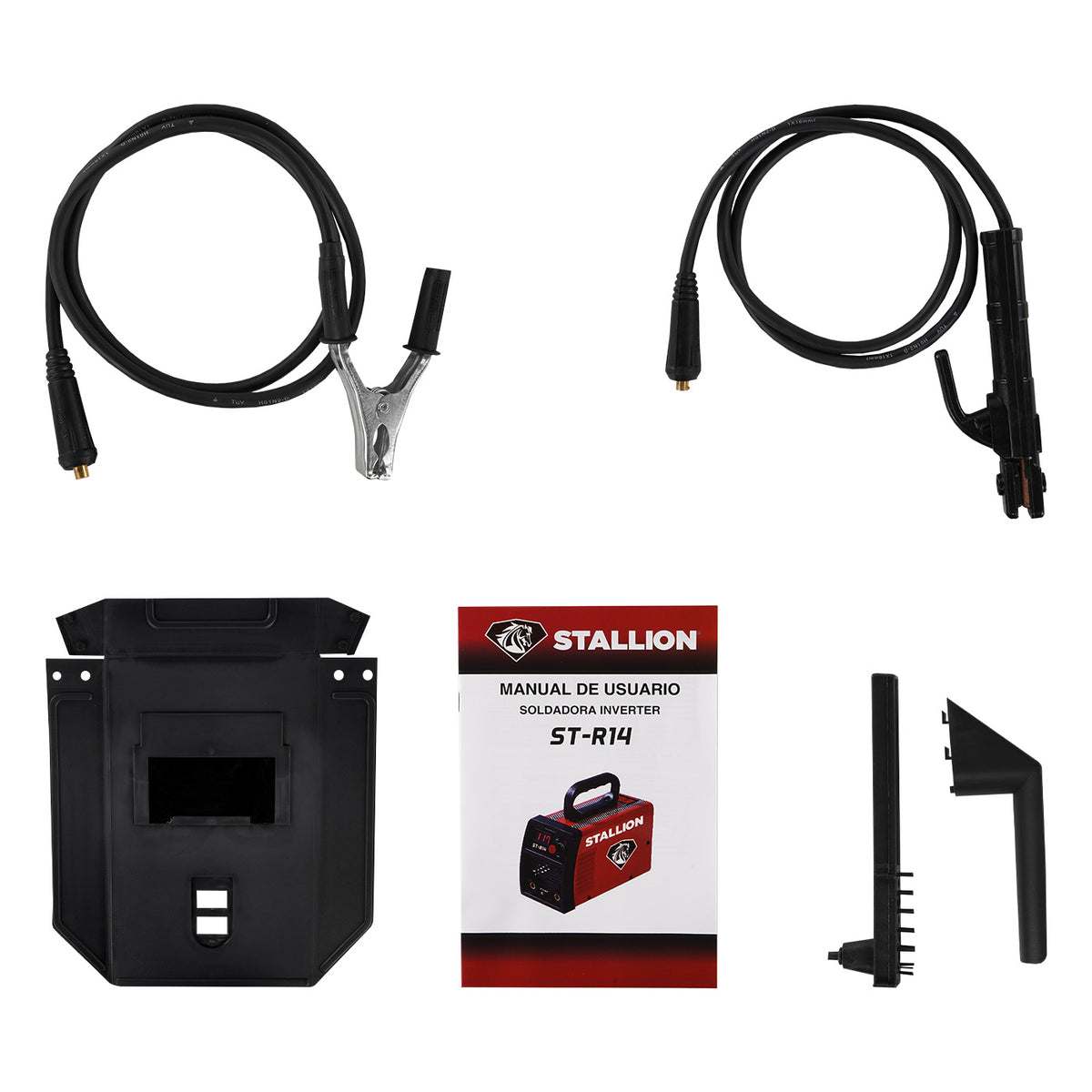 Soldadora inverter Stallion ST-R14, accesorios incluidos.