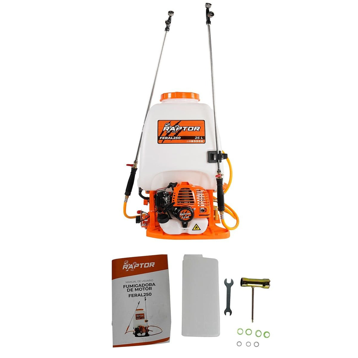 Fumigadora Raptor 25 Litros 26CC 1.2 HP C/Doble Varilla FERAL250