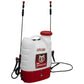 Aspersora eléctrica Husky Power BLASTERPLUS de 20 L con dos lanzas, vista lateral.