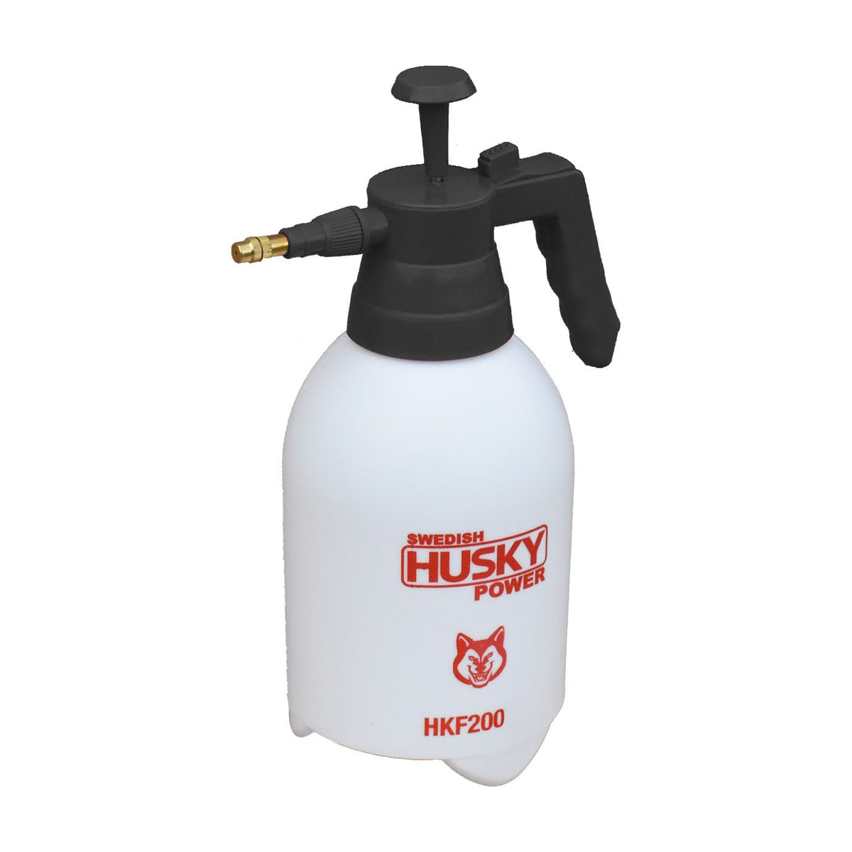 Aspersora manual Husky Power HKF200 de 2 litros, vista frontal.