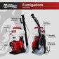 Aspersora motorizada Husky Power HKF1400 de 14 L y 41.5 cc, infografía de componentes.