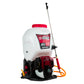 Aspersora Husky Power HKF254T de 25 L y motor 4 tiempos, vista en tres cuartos.