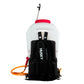 Aspersora Husky Power HKF254T de 25 L y motor 4 tiempos, vista trasera.
