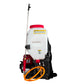 Aspersora Husky Power HKF254T de 25 L y motor 4 tiempos, vista opuesta.