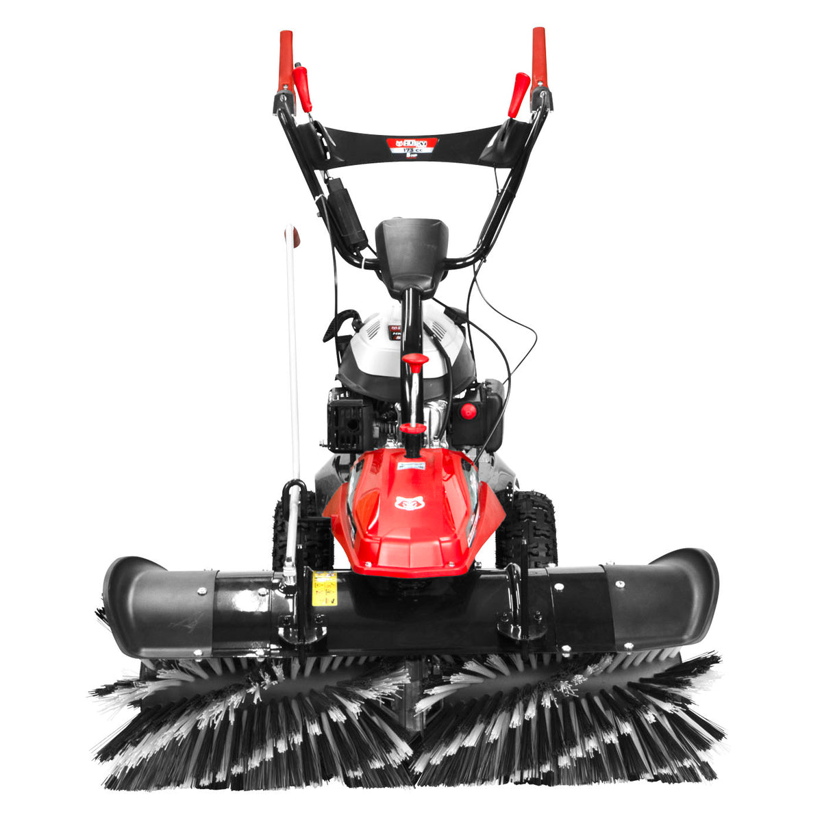 Barredora Husky Power HKB100 con motor de 5 HP, vista trasera.