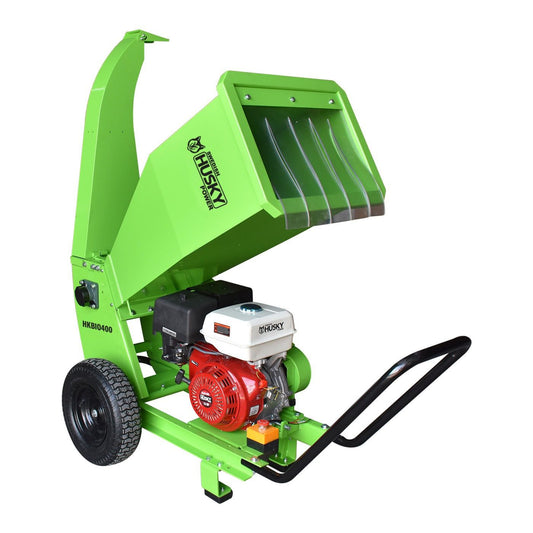 Biotrituradora Husky Power HKBIO400-HK13 con motor 13 HP, vista principal.