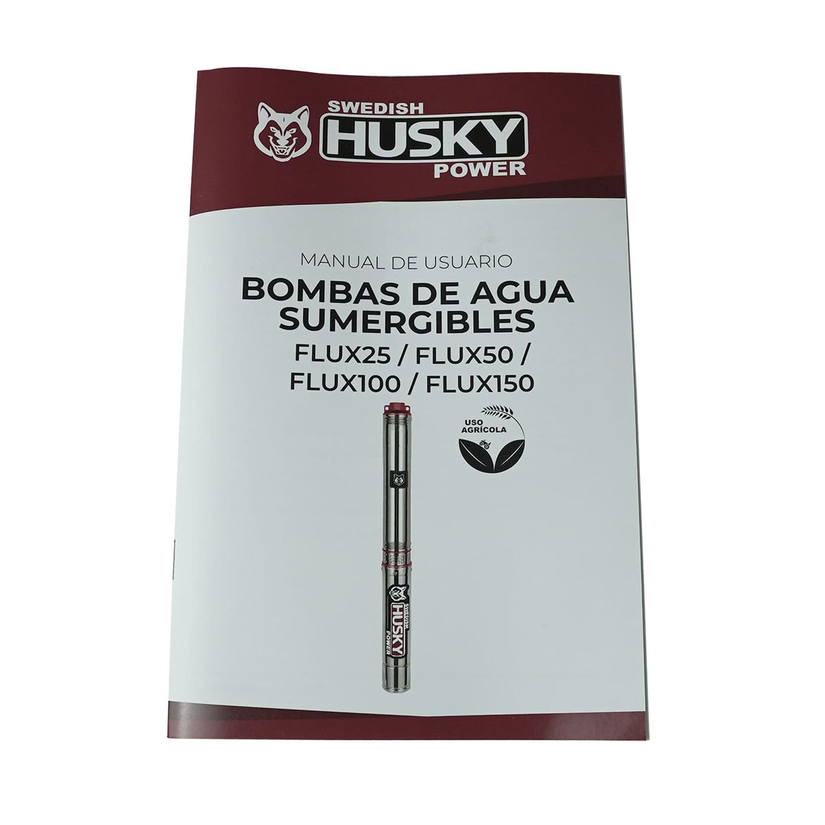 Bomba sumergible Husky Power FLUX25 de 1/4 HP, manual de usuario.