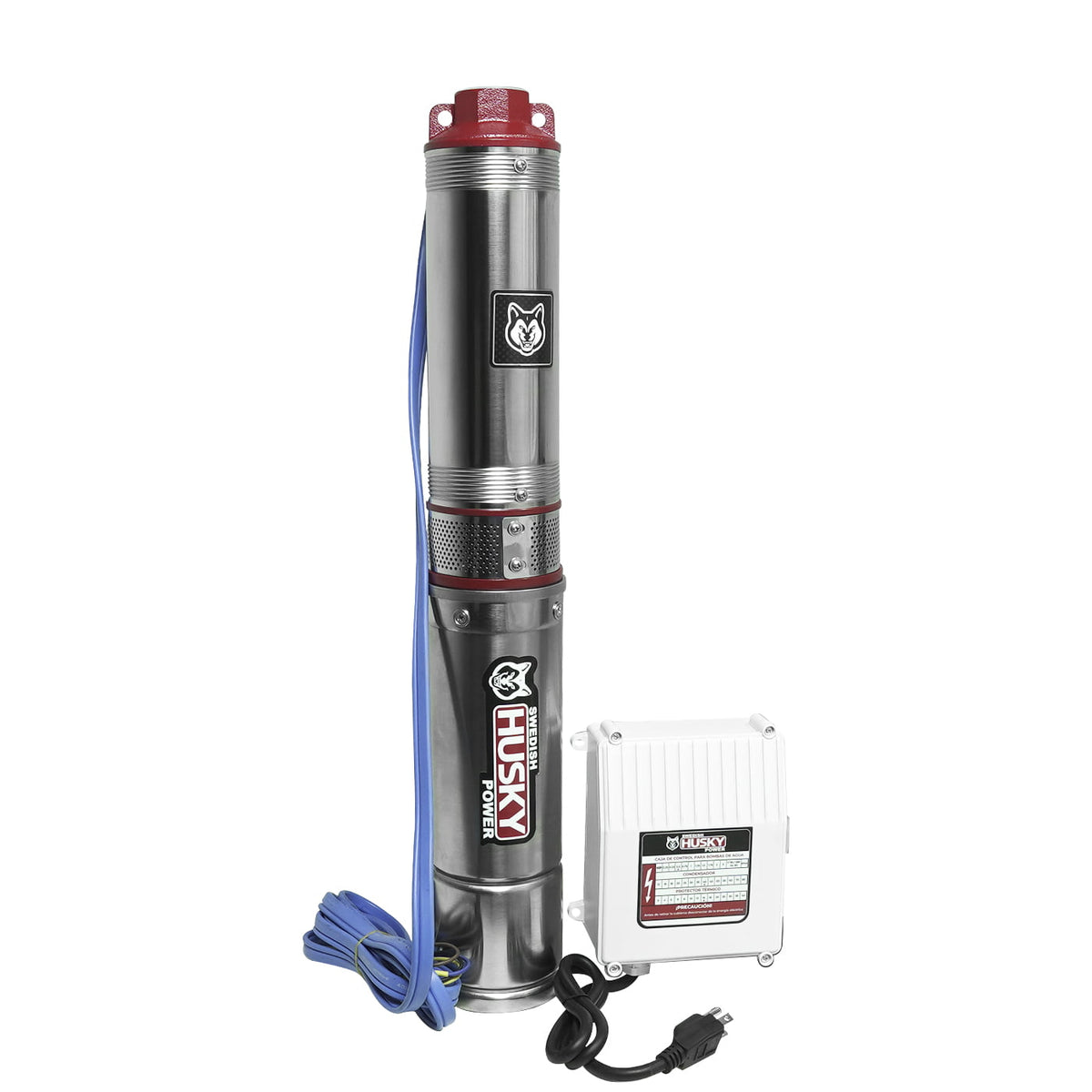 Bomba sumergible Husky Power FLUX50 de 1/2 HP, bomba con controlador.