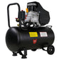 Compresor de aire Husky Power HKC50L de 50 L y 3.5 HP, vista frontal.