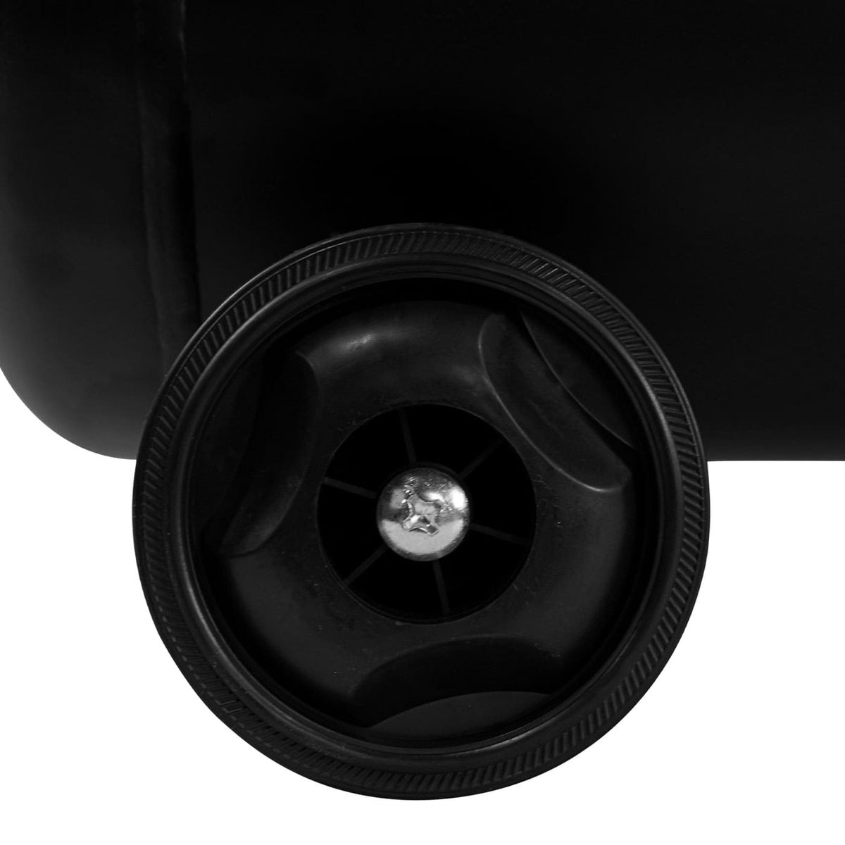 Compresor de aire Husky Power HKC50L de 50 L y 3.5 HP, detalle de la rueda.