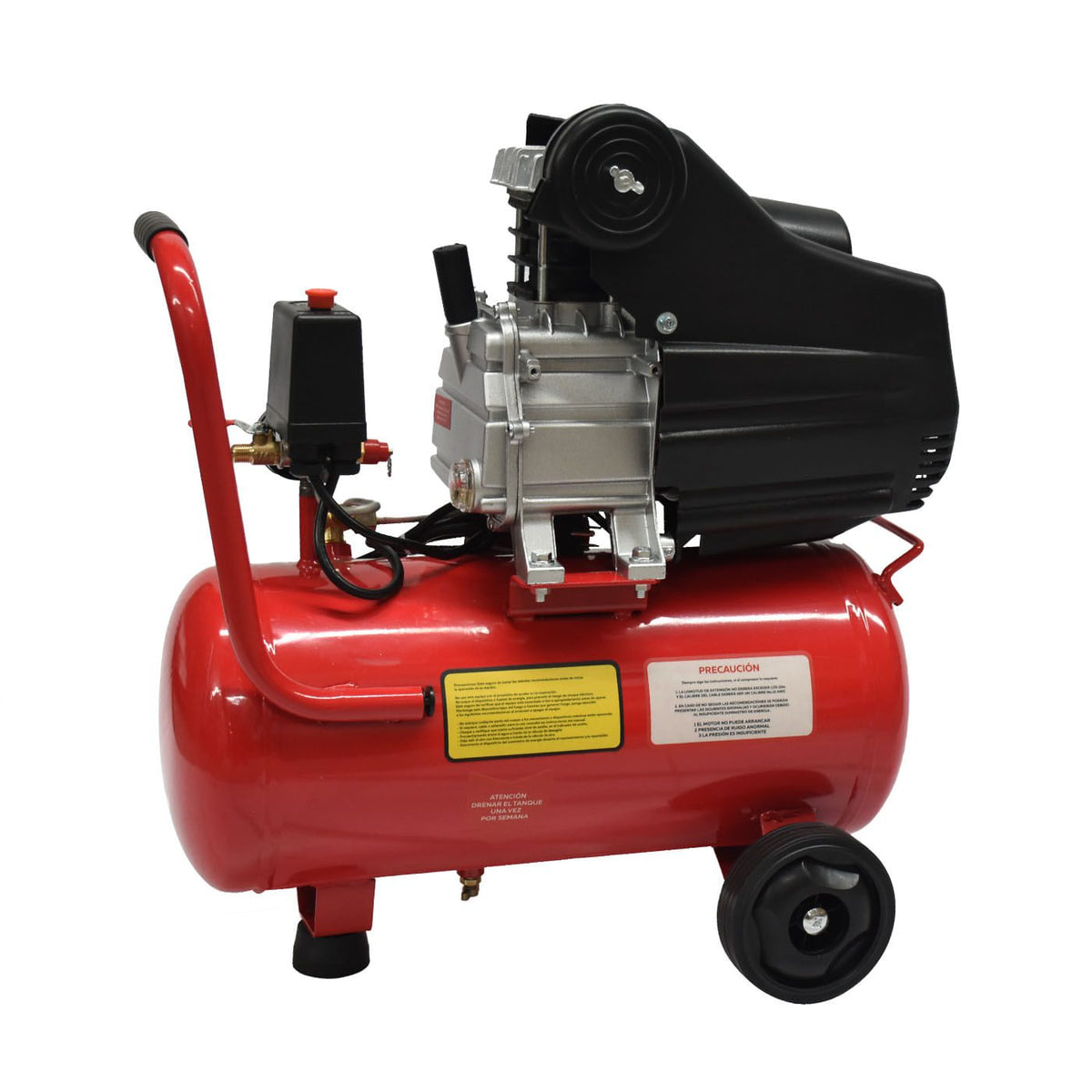 Compresor de aire 25 L Stallion STWR25, vista lateral.