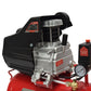 Compresor de aire 25 L Stallion STWR25, detalle del motor y manómetro.