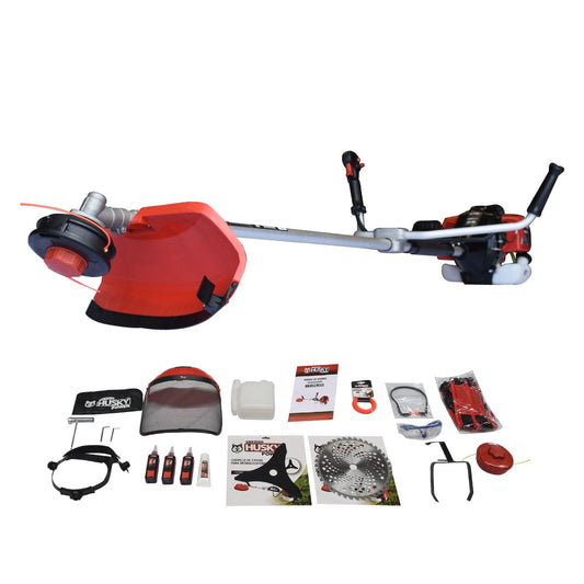 Desmalezadora Husky Power HKD52MAS 52 cc 2.5 HP, con accesorios incluidos.