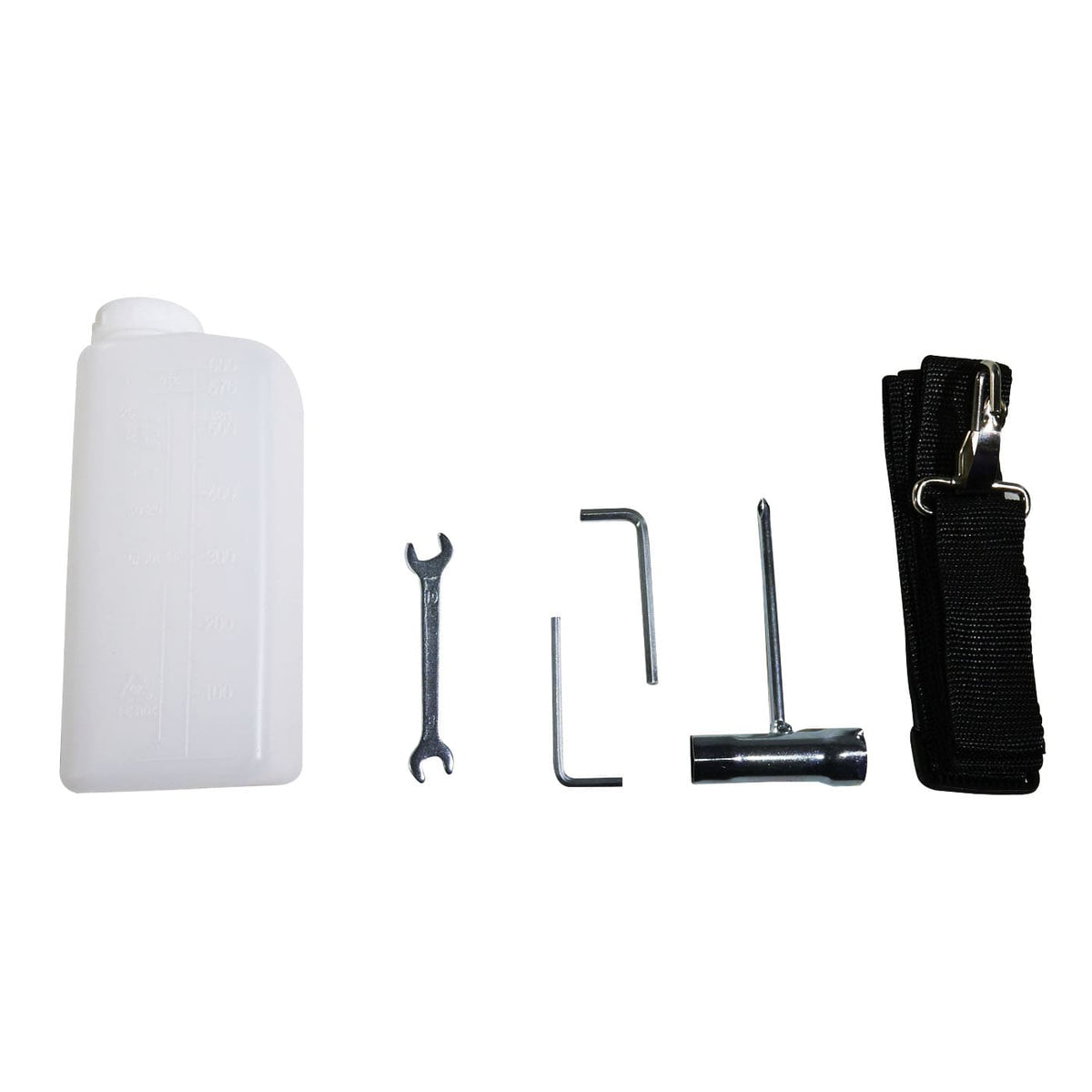 Accesorios incluidos con la desmalezadora Raptor DELTA350.