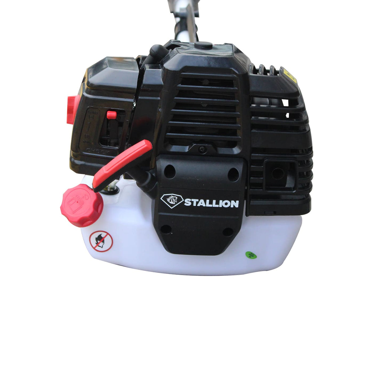 Desmalezadora Stallion STD5200, detalle lateral del motor.