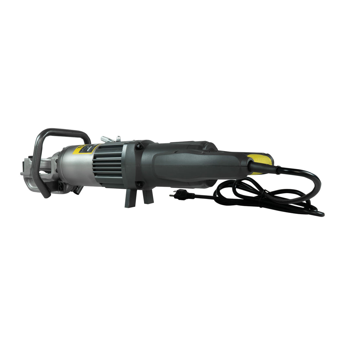 Dobladora eléctrica de varilla TDK BENDER58, vista lateral con cable.