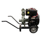 Equipo de riego Raiker RBL4417 diésel 17 HP 4 x 4 pulgadas, vista lateral.