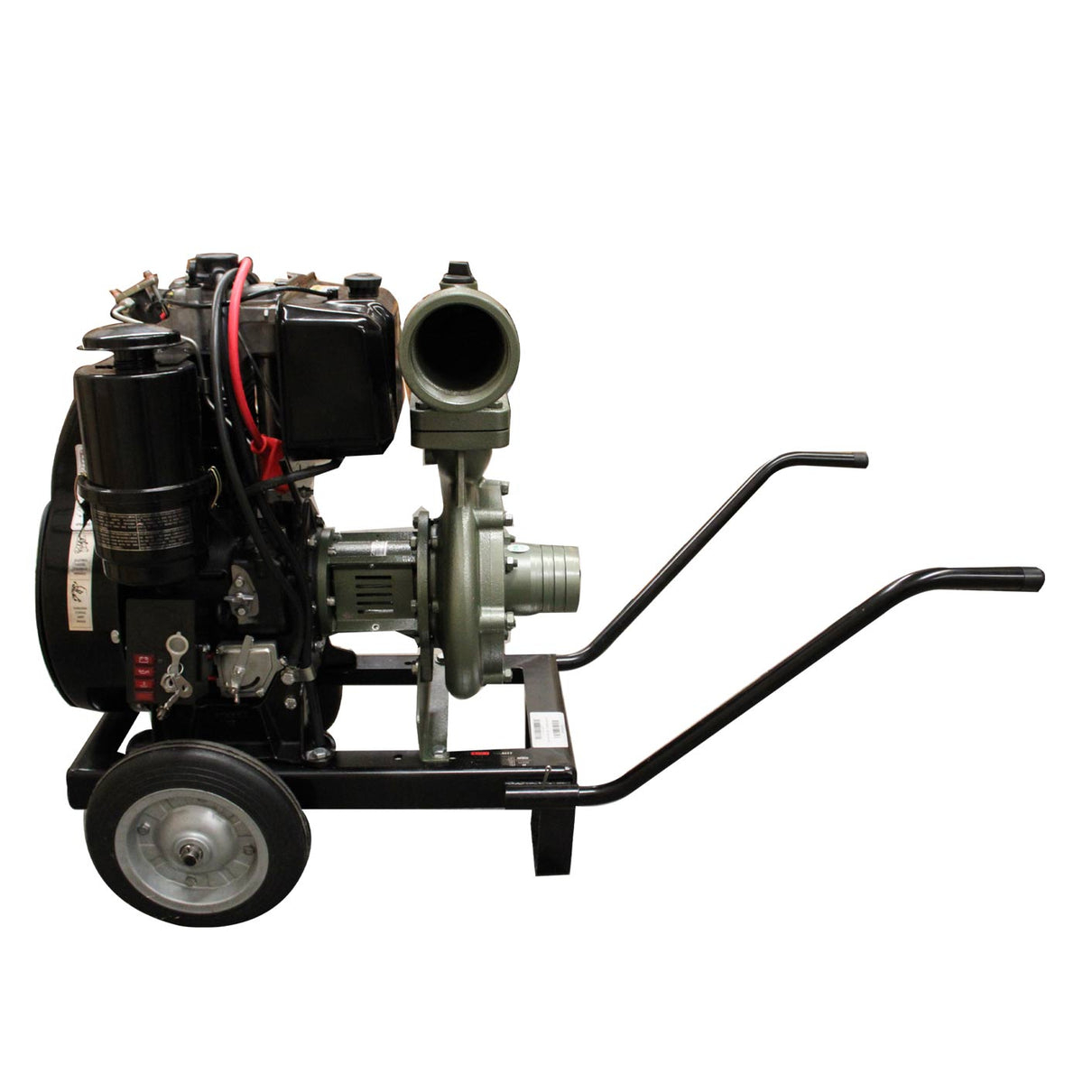 Equipo de riego Raiker RBL4417 diésel 17 HP 4 x 4 pulgadas, vista lateral opuesta.
