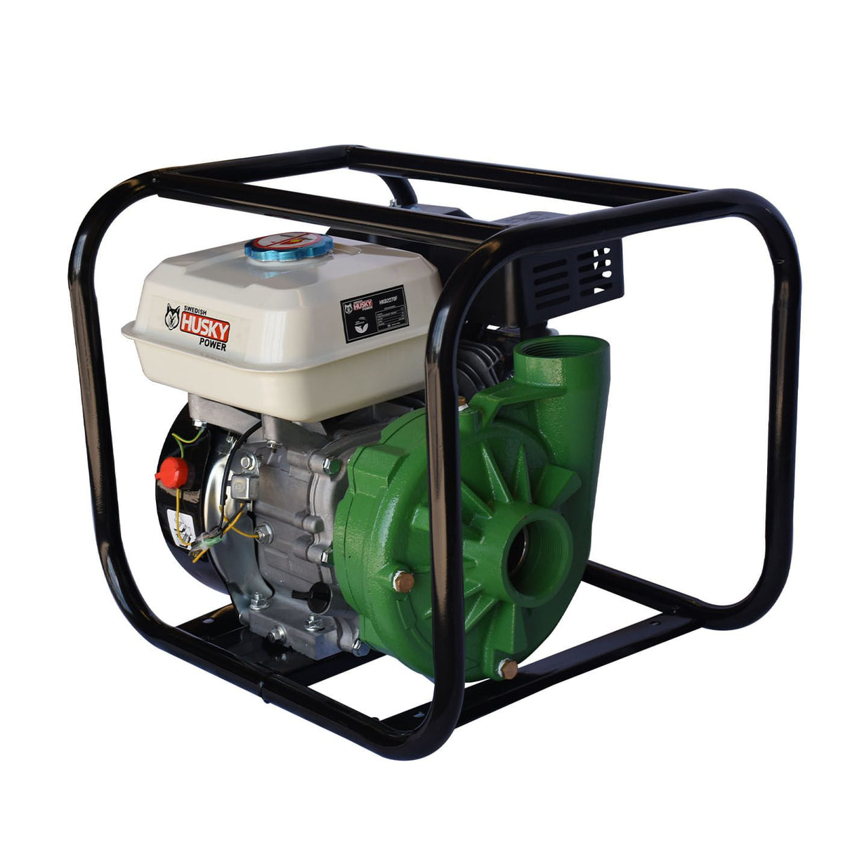 Equipo de riego Husky Power HKB2270F 2 x 2 pulgadas con motor 7 HP, vista principal.