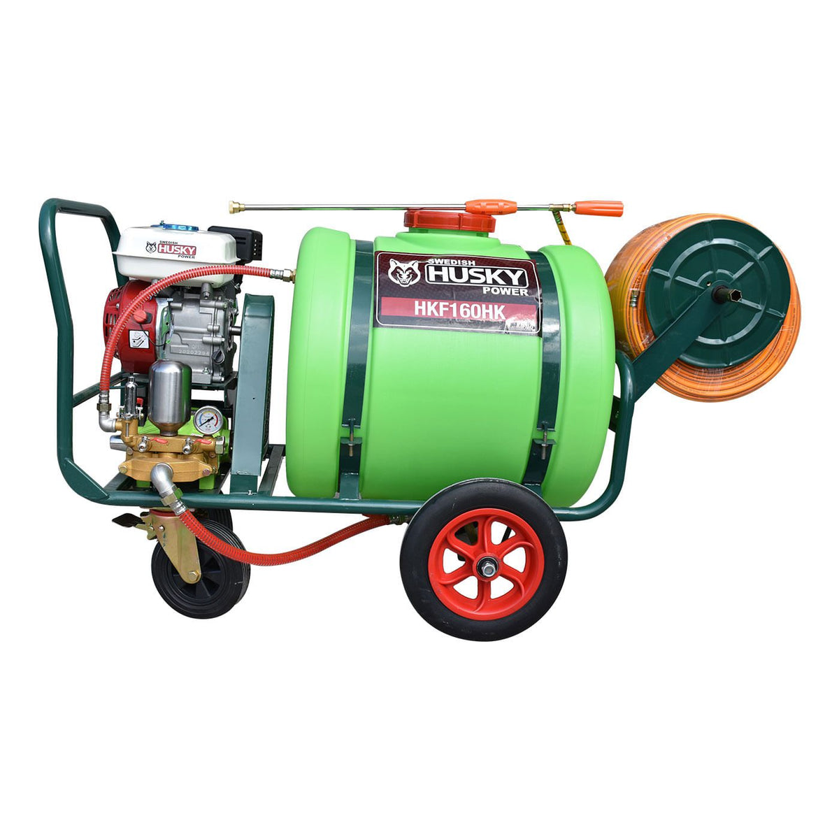 Fumigadora de pistones Husky Power HKF160HK de 160 L con motor 6.5 HP, vista principal.
