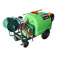 Fumigadora de pistones Husky Power HKF300HK de 300 L con motor 6.5 HP, vista en tres cuartos.