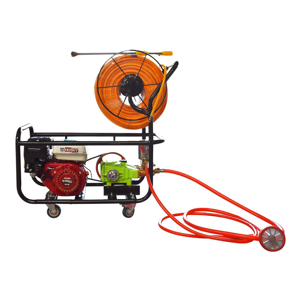 Fumigadora de pistones Husky Power HKF365HK con motor 6.5 HP, kit completo.