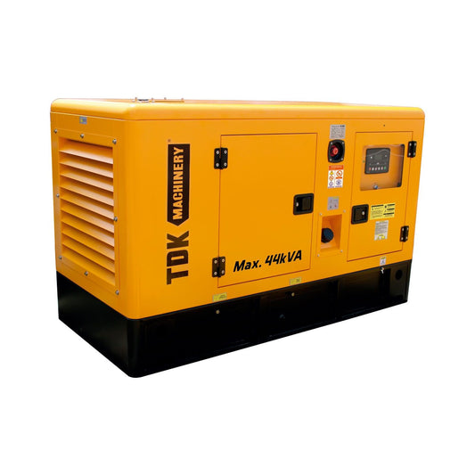 Generador estacionario TDK TDKGE45K de 36 kW / 45 kVA, vista principal.