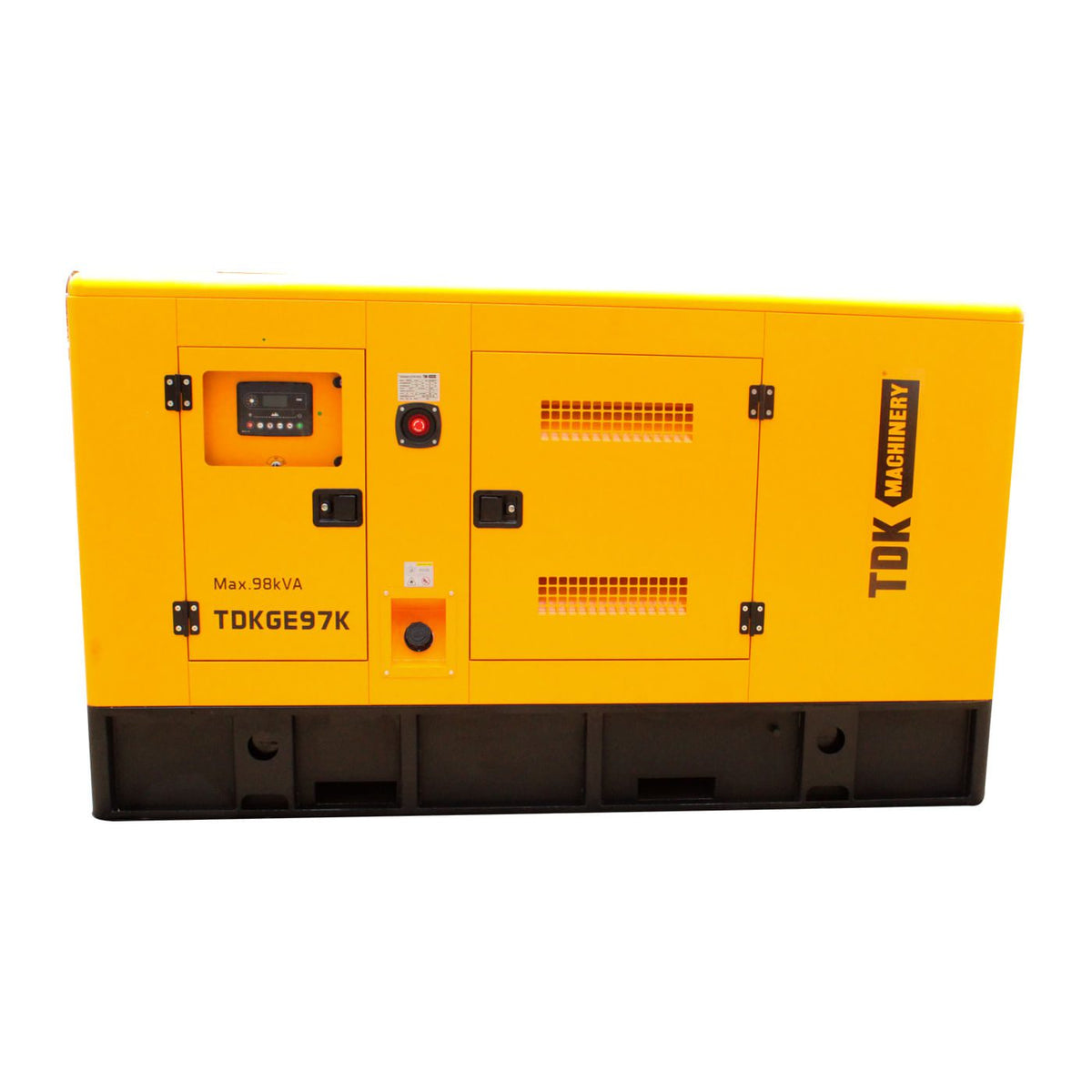 Generador estacionario TDK TDKGE97K de 78 kW / 97 kVA, vista principal.