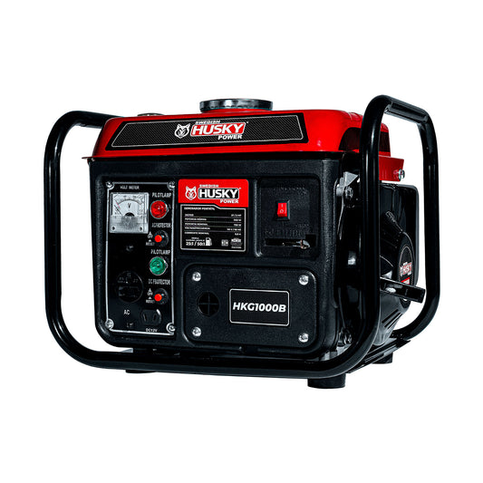 Generador portátil Husky Power HKG1000B de 750 a 900 W, vista principal.