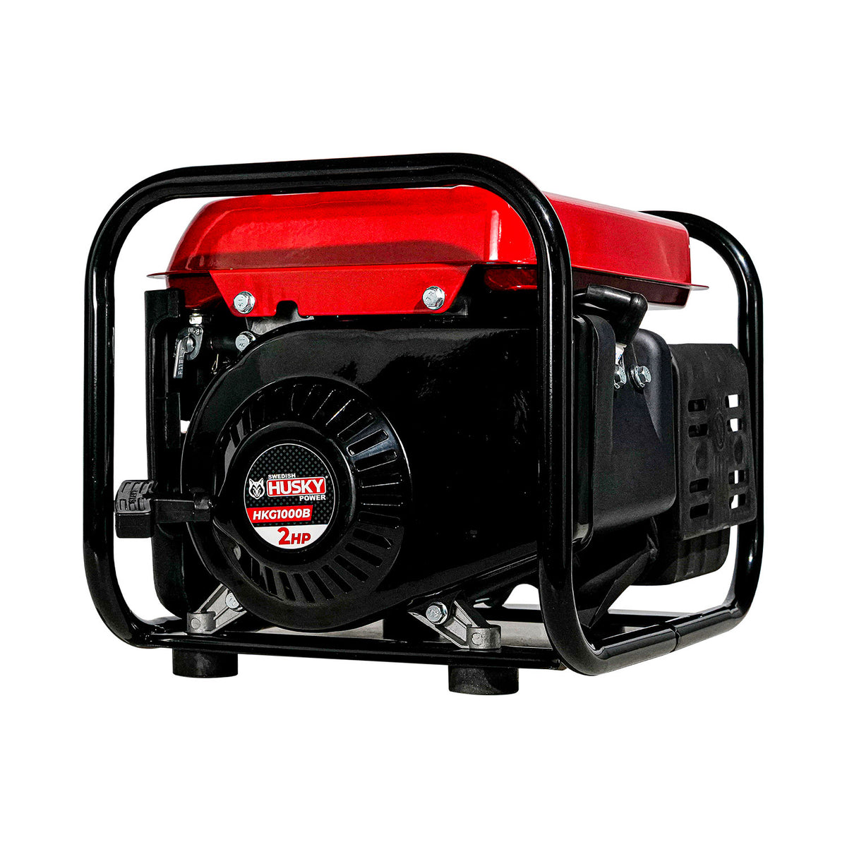 Generador portátil Husky Power HKG1000B de 750 a 900 W, vista frontal.