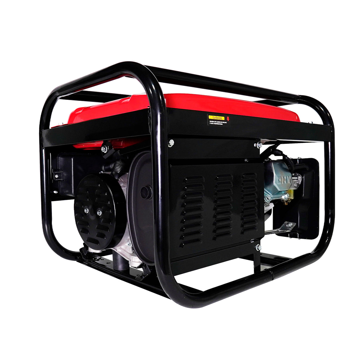 Generador portátil Husky Power HKG3100 a gasolina 2.8–3 kW, vista trasera.