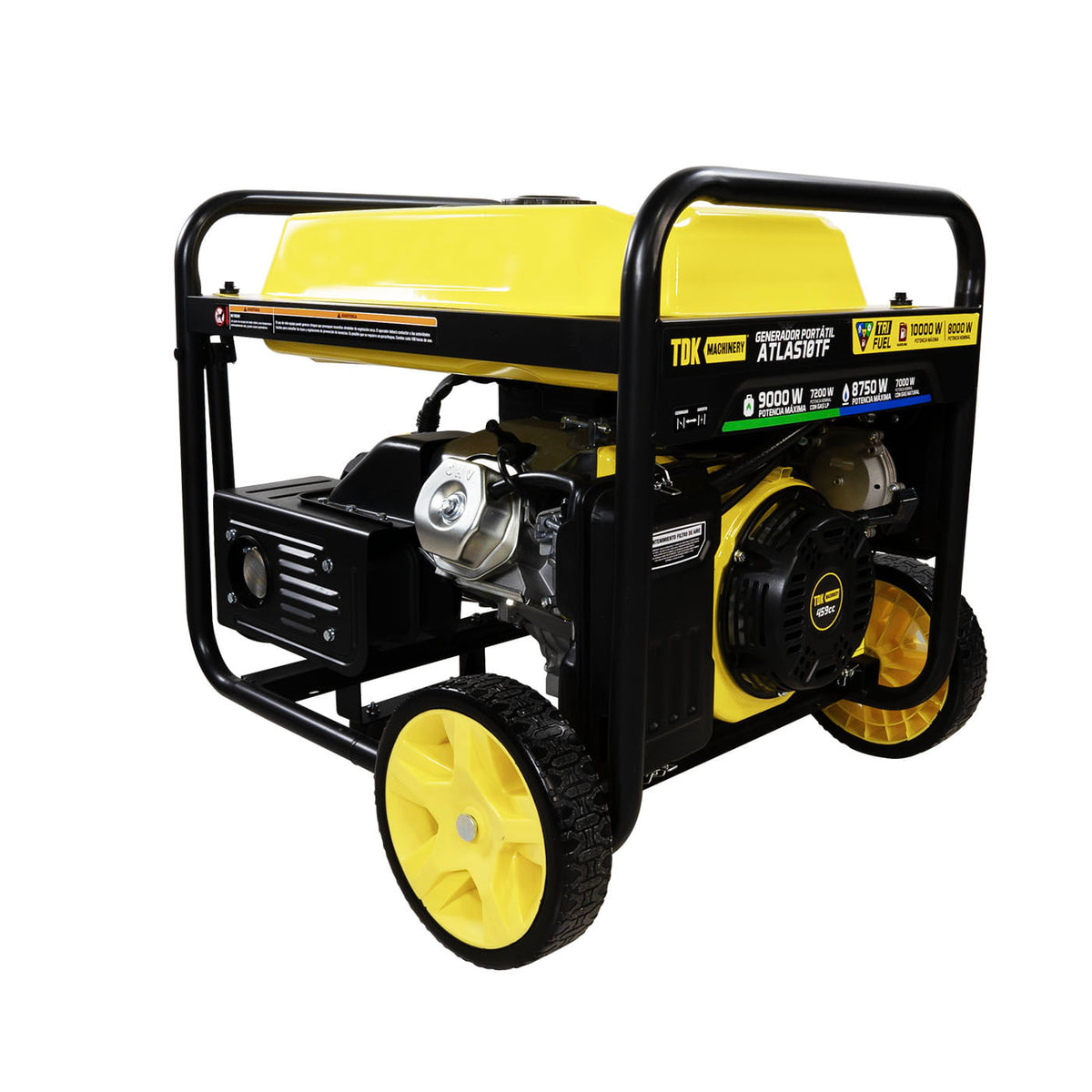 Generador trifuel TDK ATLAS10TF, vista posterior lateral.