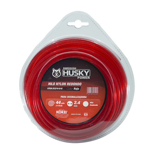 Hilo redondo rojo Husky Power HSKR2444 2.4 mm x 44 m, vista principal.