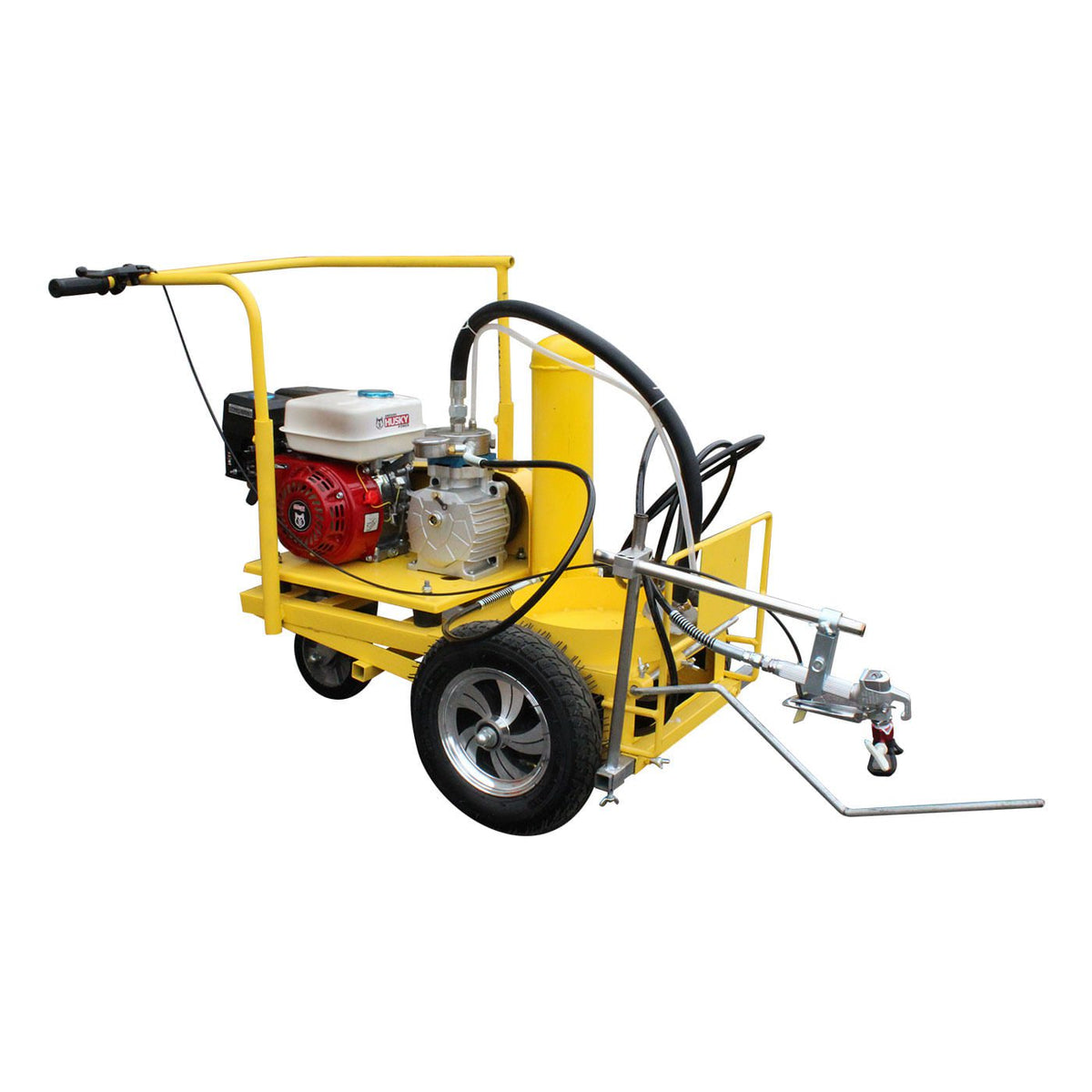 Máquina pinta rayas TDK HOPPER-F1 con motor Husky 6.5 HP, vista principal.