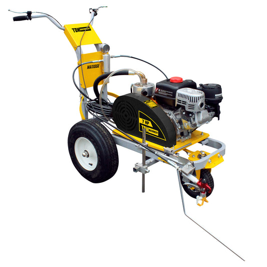 Máquina pinta rayas TDK MATISSE con motor Hyundai 7 HP, vista principal.