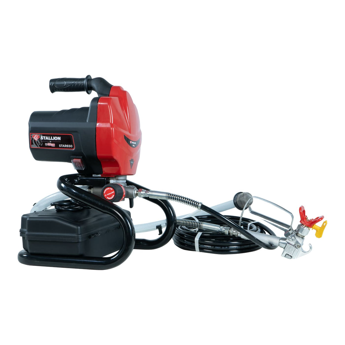 Máquina de pintura Airless Stallion STAR650, vista lateral opuesta.
