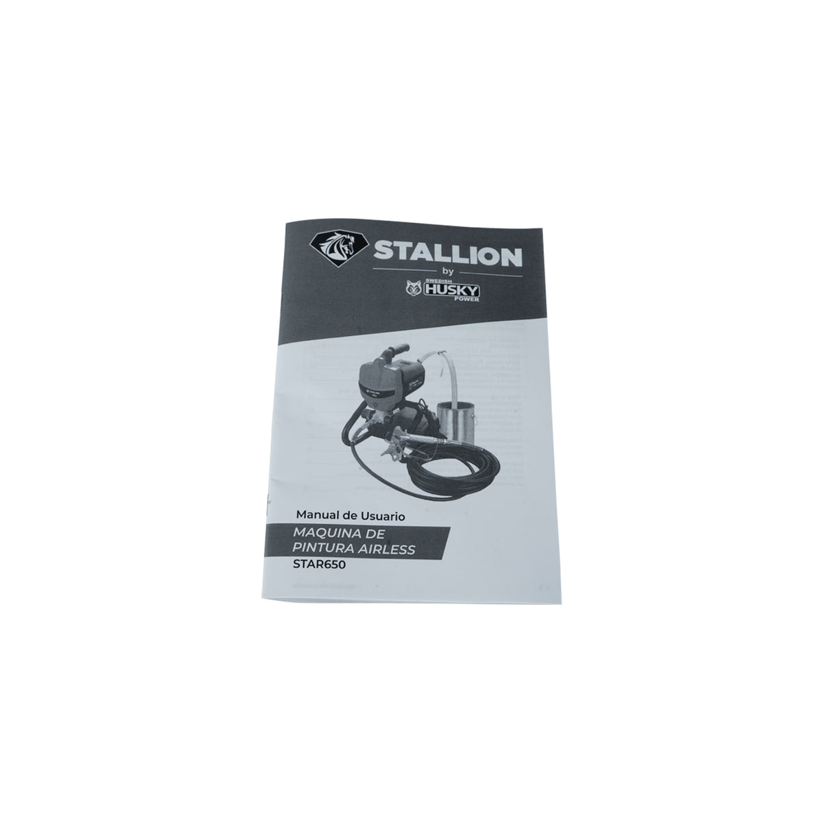 Manual de usuario de la máquina de pintura Airless Stallion STAR650.