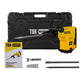 Martillo rompedor TDK TDKMR25E con estuche, manual y accesorios.