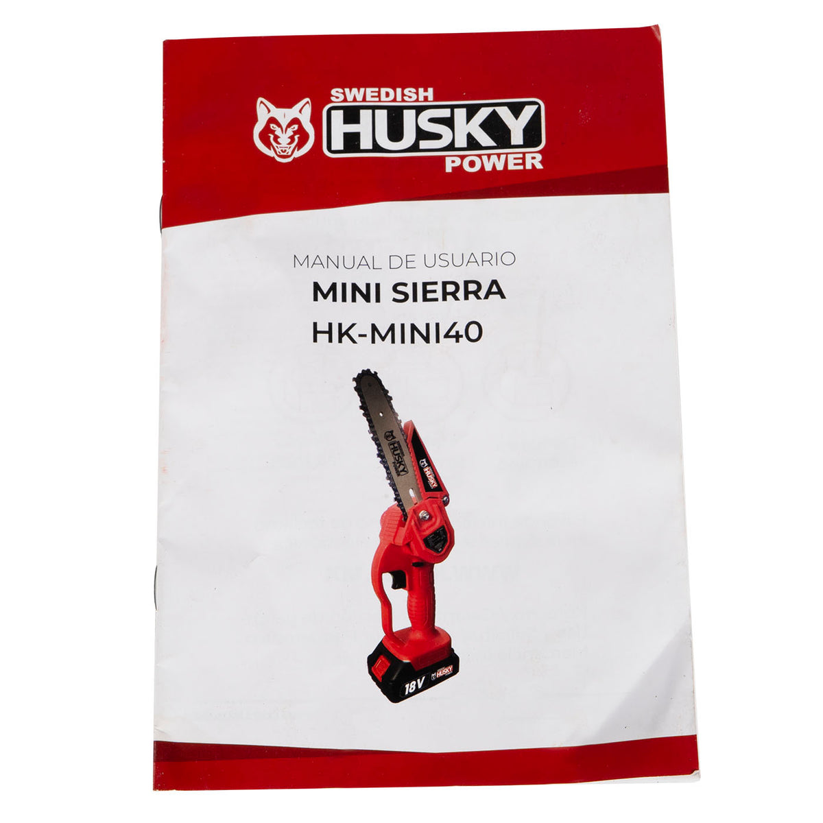 Manual de usuario de la mini sierra Swedish Husky Power HK-MINI40.