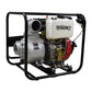 Motobomba diésel Husky Power HKBD4010A de 4 x 4 pulgadas, vista lateral.