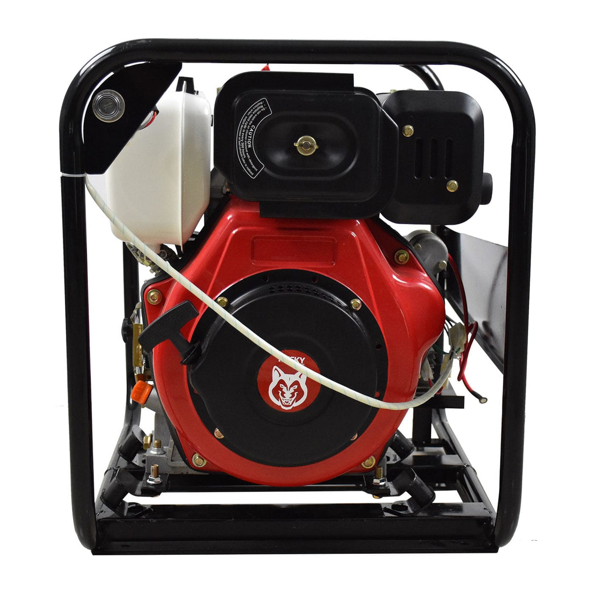 Motobomba diésel Husky Power HKBD4010A de 4 x 4 pulgadas, detalle del motor.