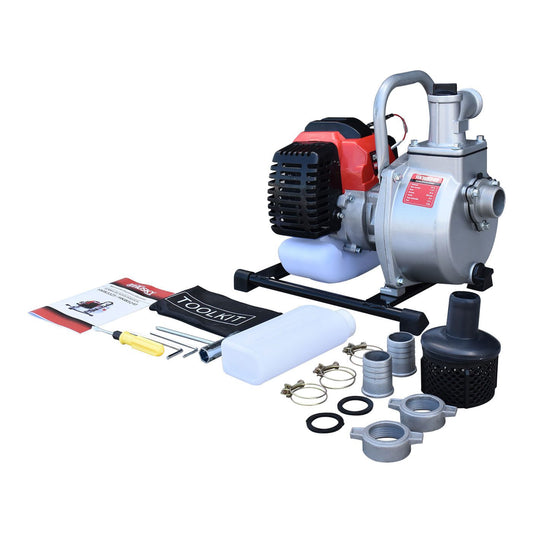 Motobomba Husky Power HKW5240 de 1.5 pulgadas y 52 cc, kit completo.