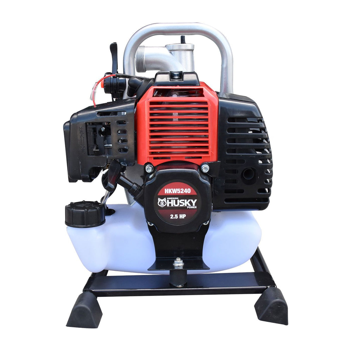 Motobomba Husky Power HKW5240 de 1.5 pulgadas y 52 cc, detalle del motor.