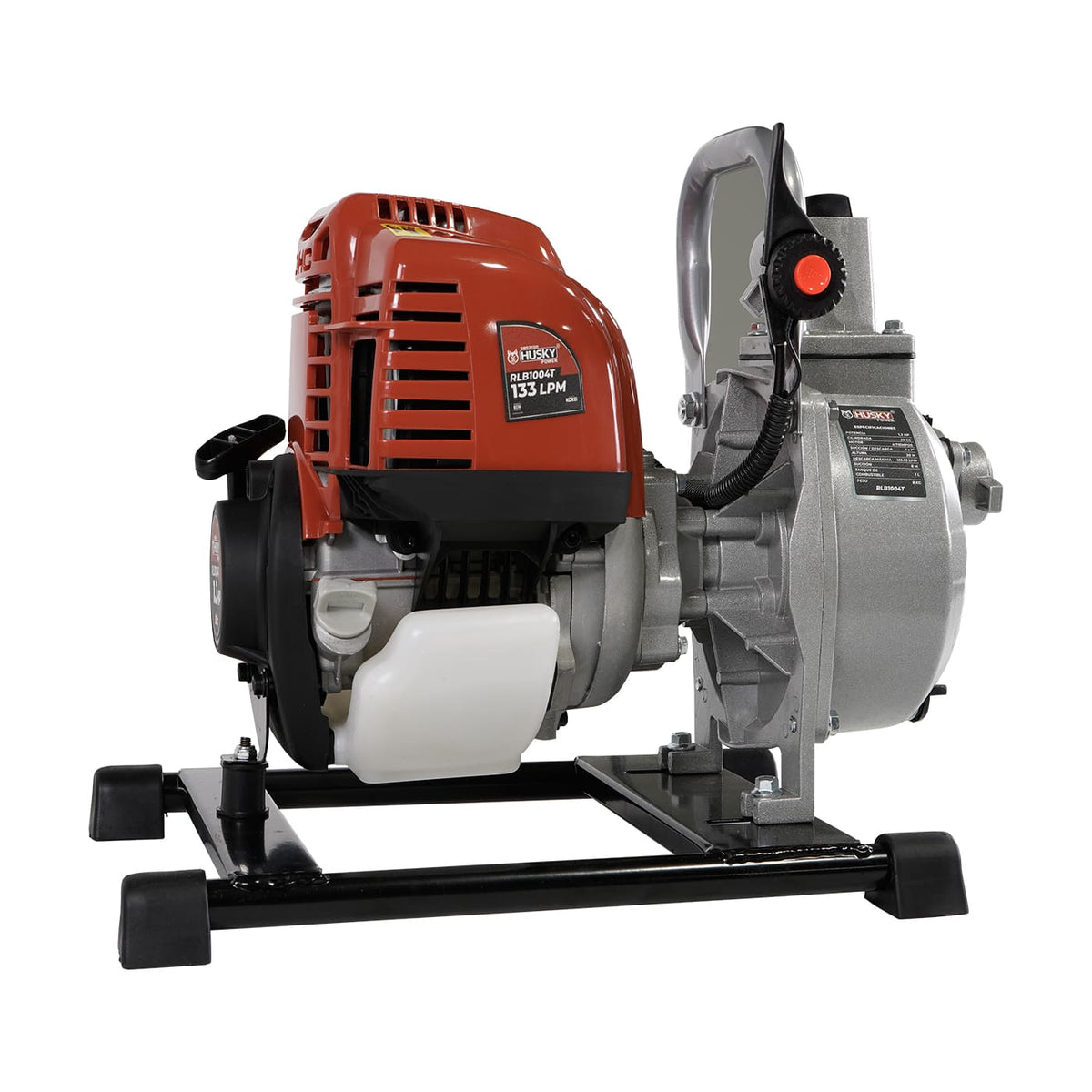Motobomba Husky Power RLB1004T de 1 x 1 pulgada y 35 cc 4 tiempos, detalle del motor.