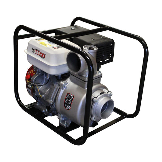 Motobomba a gasolina Swedish Husky Power RLB4413 de 4 por 4 pulgadas y 13 HP, vista principal