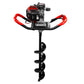 Motoperforadora Husky Power TOPO554 52 cc con barrenas, vista principal.